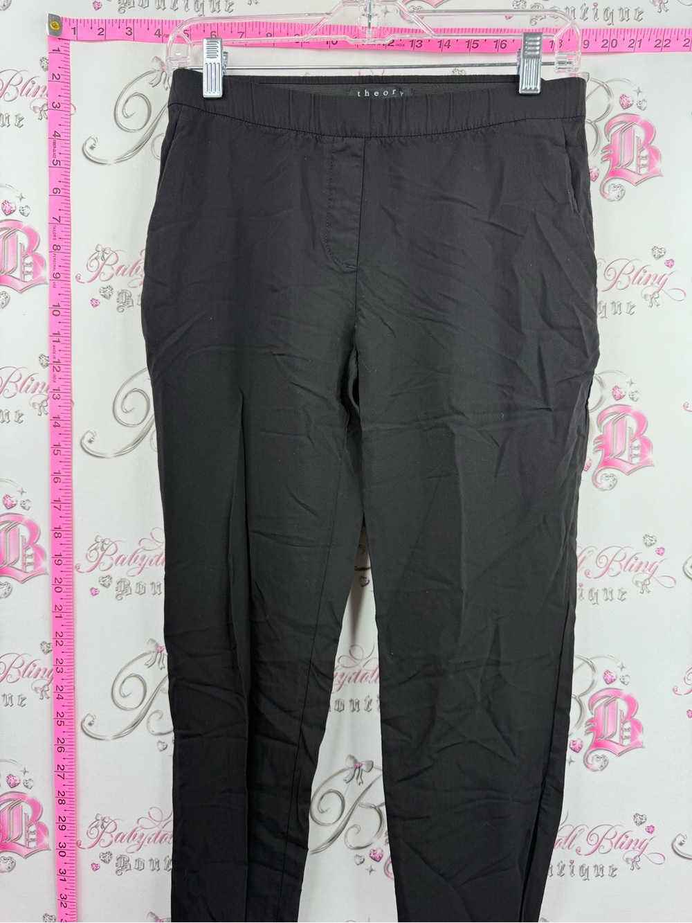 Theory pants Black Straight-Leg Women's Pants